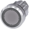 SIEMENS 3SU1051-0AB70-0AA0 Pushbutton, illuminated, 22 mm, round, metal, high gloss, clear, button