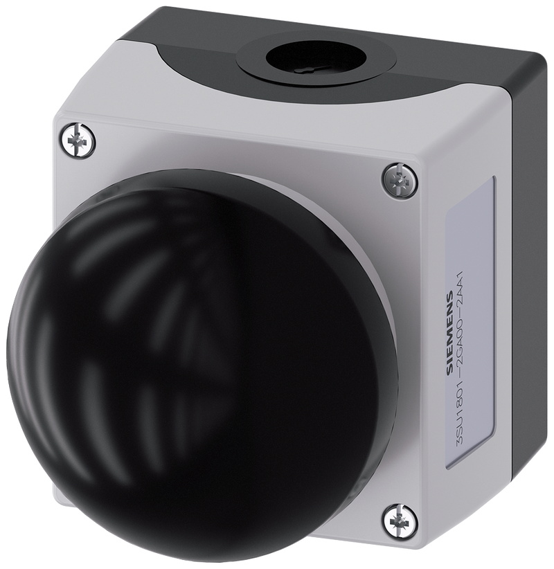 SIEMENS 3SU1801-2GA00-2AA1 Enclosure for command devices 22 mm round plastic enclosure top part gray