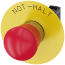 SIEMENS 3SU1150-1HB20-3CH0 Emergency stop mushroom pushbutton, 22 mm, round, metal, high gloss, red, 1 NC
