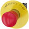 SIEMENS 3SU1150-1HB20-1CG0 Emergency stop mushroom pushbutton, 22 mm, round, metal, high gloss, red, 1 NC