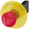 SIEMENS 3SU1150-1HB20-1FG0 Emergency stop mushroom pushbutton, 22 mm, round, metal, high gloss, red, 1 NO + 1 NC