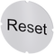 SIEMENS 3SU1900-0AB71-0DU0 Inscription plate for illuminated pushbutton, round, milky, labeling: Reset