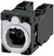 SIEMENS 3SU1501-1AG60-1LA0 Holder for 3 modules, 1 NO + 1 NC, 1 NO + 1 NC, LED module, white, 6-24 V AC/DC