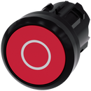 SIEMENS 3SU1000-0AB20-0AD0 Pushbutton, 22 mm, round, plastic, red, labeling: O, button