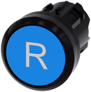 SIEMENS 3SU1000-0AB50-0AR0 Pushbutton, 22 mm, round, plastic, blue, labeling: R, button