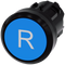 SIEMENS 3SU1000-0AB50-0AR0 Pushbutton, 22 mm, round, plastic, blue, labeling: R, button