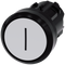 SIEMENS 3SU1000-0AB60-0AC0 Pushbutton, 22 mm, round, plastic, white, labeling: I, button