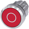 SIEMENS 3SU1050-0AB20-0AD0 Pushbutton, 22 mm, round, metal, high gloss, red, labeling: O, button