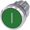 SIEMENS 3SU1050-0AB40-0AC0 Pushbutton, 22 mm, round, metal, high gloss, green, labeling: I, button