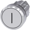 SIEMENS 3SU1050-0AB60-0AC0 Pushbutton, 22 mm, round, metal, high gloss, white, labeling: I, button