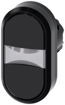 SIEMENS 3SU1000-3AB11-0AA0 Twin pushbutton, 22 mm, round, plastic, black, black