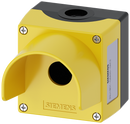 SIEMENS 3SU1801-0AA00-0AC2 Enclosure for command devices, 22 mm, round, plastic, yellow, 1 command point