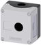 SIEMENS 3SU1801-0AA00-0AB1 Enclosure for command devices, 22 mm, round, plastic, gray, 1 command point