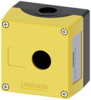 SIEMENS 3SU1801-0AA00-0AB2 Enclosure for command devices, 22 mm, round, plastic, yellow, 1 command point