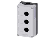 Siemens Enclosure for command devices, grey, 3 holes, 22 mm