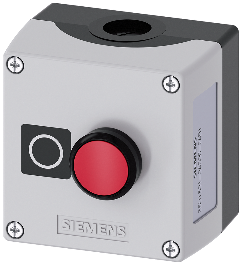 SIEMENS 3SU1801-0AC00-2AB1 Enclosure for command devices, 22 mm, round