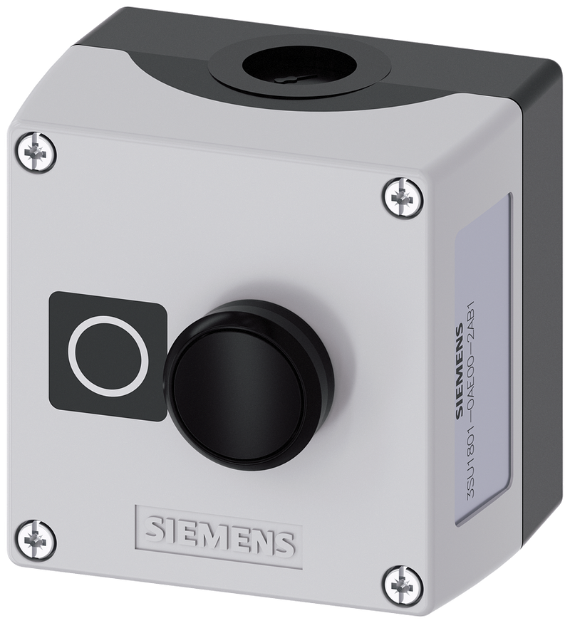SIEMENS 3SU1801-0AE00-2AB1 Enclosure for command devices, 22 mm, round