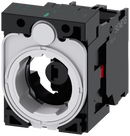 Siemens 3SU1501-1AG30-1CA0 Holder for 3 modules, plastic, 1 NC, LED module, yellow, 6-24 V AC/DC, screw terminal
