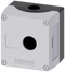 SIEMENS 3SU1851-0AA00-0AB1 Enclosure for command devices, 22 mm, round, metal, gray, 1 command point