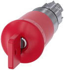 SIEMENS 3SU1050-1HQ20-0AA0 Emergency stop mushroom pushbutton, 22 mm, round, metal, high gloss, red, with O.M.R. lock