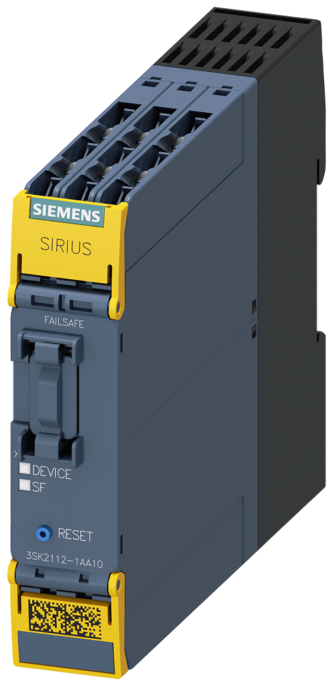 SIEMENS 3SK21121AA10 SIRIUS safety relay basic unit 3SK2 series 10 F-DI, 2 F-DQ, 1 DQ
