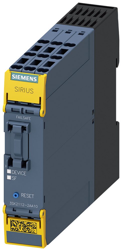 SIEMENS 3SK21122AA10 SIRIUS safety relay basic unit 3SK2, 10 F-DI, 2 F-DQ, 1 DQ, 24 V DC