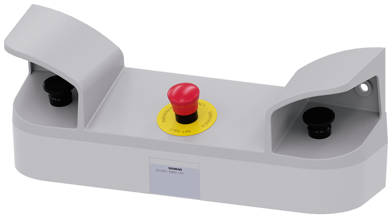 SIEMENS 3SU1803-3NB00-1AE1 Two-hand operation console for command devices, 22 mm, round, 2x1 NO + 1 NC