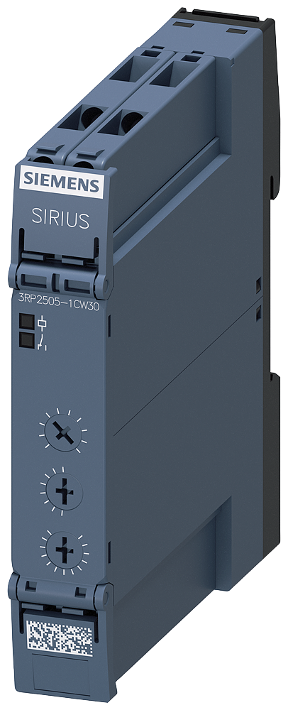 SIEMENS 3RP2505-1CW30 Timing relay, 1 NO, 13 functions, 0.05s-100h, 12-240 V AC/DC, screw terminal