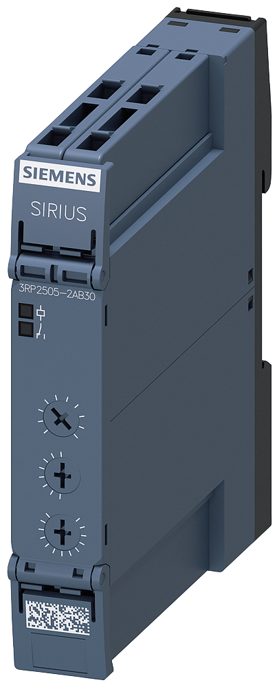 SIEMENS 3RP2505-2AB30 Timing relay, 1 CO, 13 functions, 7 time ranges (0.05s-100h)