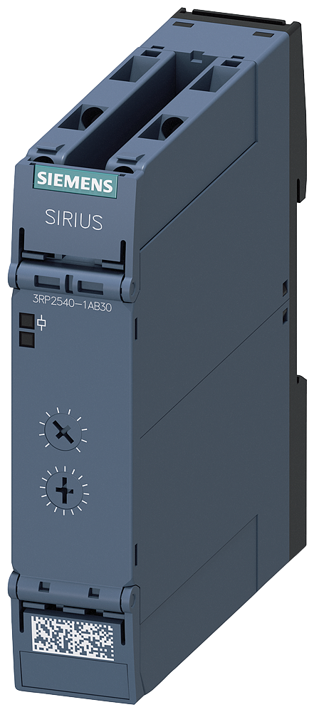 SIEMENS 3RP2540-1AB30 Timing relay, OFF-delay, 24 V AC/DC, 1 CO, 7 time ranges 0.05-600s,