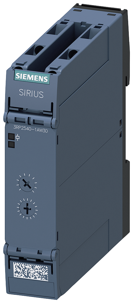 SIEMENS 3RP2540-1AW30 Timing relay, OFF-delay, 7 time ranges 0.05-600s, 12-240 V AC/DC, 1 CO