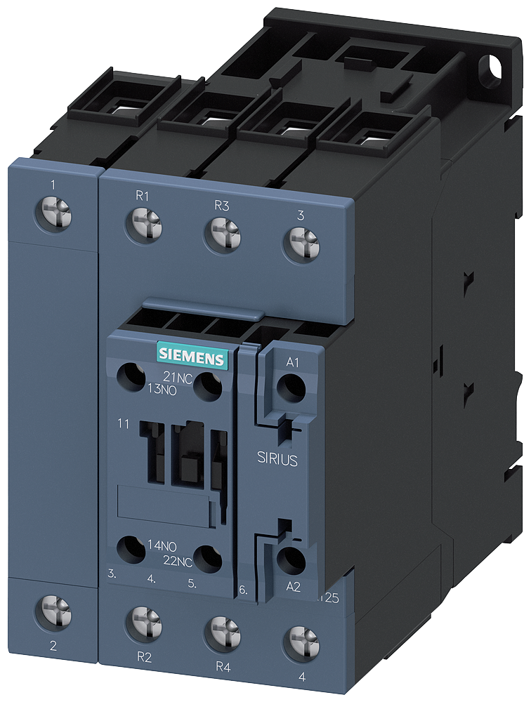 SIEMENS 3RT2535-1NB30 Contactor AC-3, 2 NO + 2 NC, 18.5 kW 20-33 V AC/DC, varistor, 4-pole 2 NO + 2 NC, 1 NO + 1 NC integr.