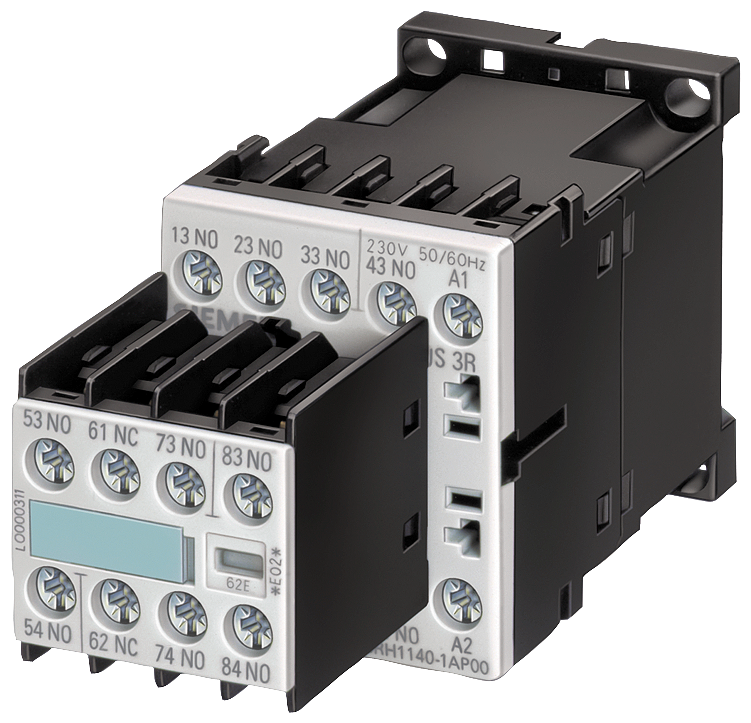 SIEMENS 3RH1271-1AK60 Contactor relay, 7 NO + 1 NC Attachable block, captive 110 V AC 50 Hz / 120 V 60 Hz Screw terminal size S00 !!! Phased-out product !!! Successor is...