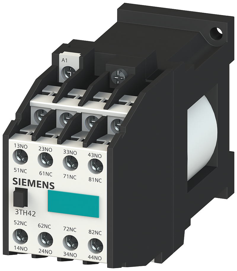 SIEMENS 3TH4262-0BB4 Contactor relay 62E, 6 NO + 2 NC, DC op., 24 V DC
