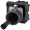 SIEMENS 3SU1130-7AD10-1NA0 Coordinate switch, 22 mm, round, metal front ring, black, vertical, 1 NO, 1 NO