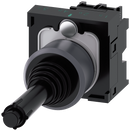 SIEMENS 3SU1130-7BB10-1NA0 Coordinate switch, 22 mm, round, metal front ring, black, vertical latching