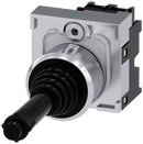SIEMENS 3SU1150-7BB88-1NA0 Coordinate switch, 22 mm, round, metal high gloss, black, vertical latching