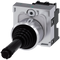 SIEMENS 3SU1150-7BD88-1NA0 Coordinate switch, 22 mm, round, metal, high gloss, black, 1 NO, 1 NO