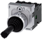 SIEMENS 3SU1150-7AE88-1QA0 Coordinate switch, 22 mm, round, metal high gloss, black, latching