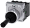 SIEMENS 3SU1150-7BE88-1QA0 Coordinate switch, 22 mm, round, metal high gloss, black, latching