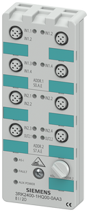 SIEMENS 3RK2400-1HQ00-0AA3 AS-i compact module K60, A/B slave, digital, 8 I/2 O, IP67, 3x2 I/2x1 I/1 O