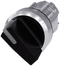 SIEMENS 3SU1052-2BC10-0AA0 Toggle switch illuminable, 22 mm, round, metal, high gloss, black, knob short