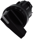 SIEMENS 3SU1002-2CF10-0AA0 Toggle switch illuminable, 22 mm, round, plastic, black, knob long