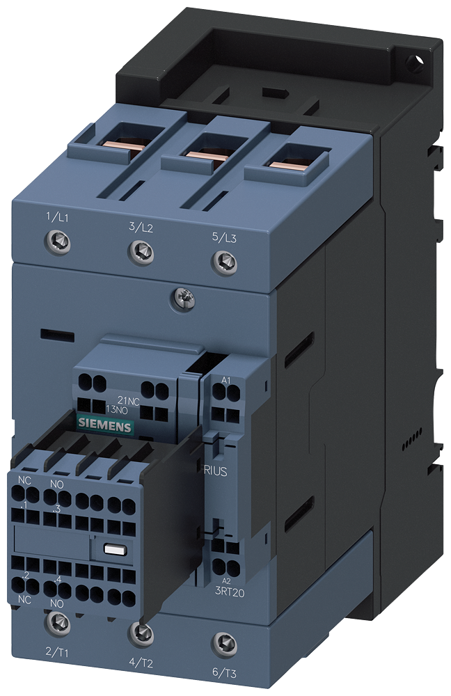 SIEMENS 3RT2045-3AF04 Contactor, AC-3e, 80 A/37 kW/400 V, 3-pole, 110 V AC/50 Hz, 2 NO+2 NC, screw terminal/spring-type terminal
