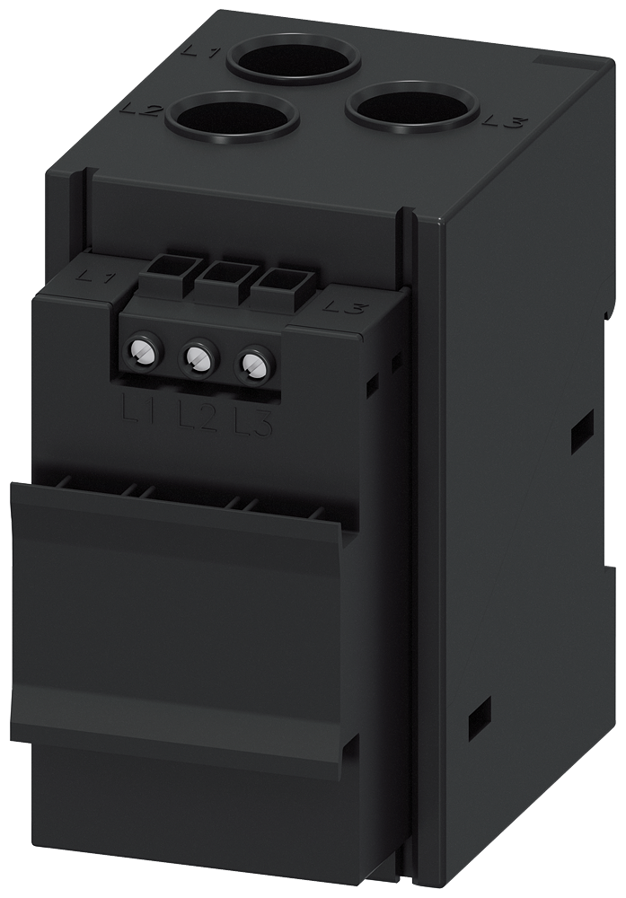 SIEMENS 3UF71121AA010 Current/voltage measuring module V2, 10-115 A, width 55 mm, straight-through transformer