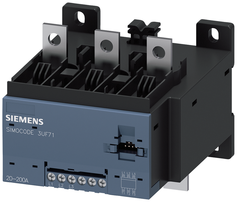 SIEMENS 3UF71131BA010 Current/voltage measuring module V2, 20-200 A, width 120 mm, busbar connection