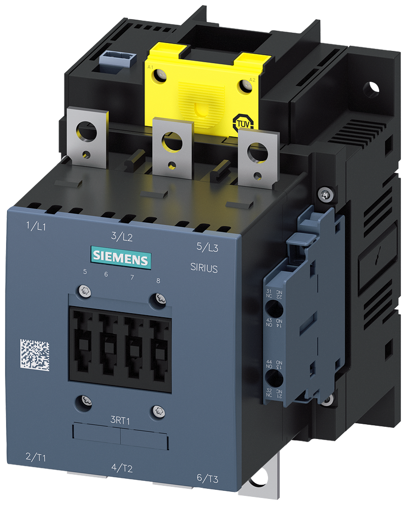 SIEMENS 3RT1456-6SF36 Contactor, AC-1, 275 A/690 V/40 °C, 3-pole, 96-127 V AC/DC, F-PLC-IN, 2 NO+2 NC