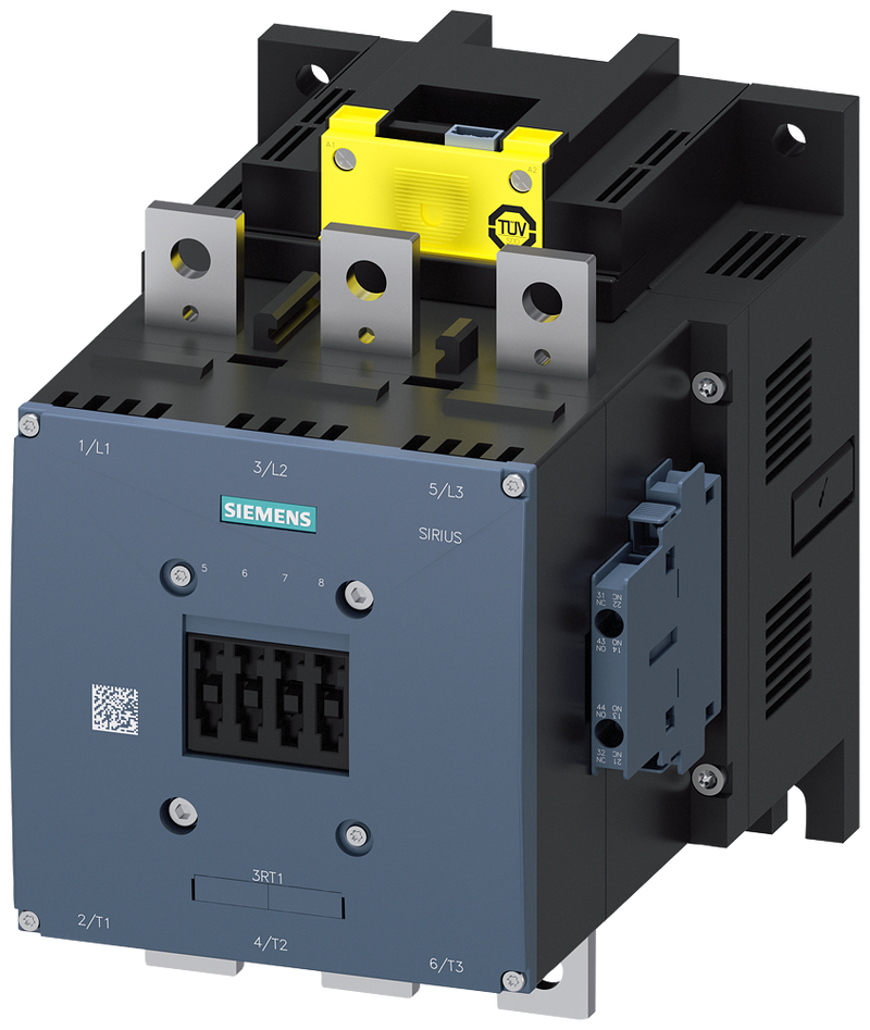 SIEMENS 3RT1476-6SF36 Contactor, AC-1, 690 A/690 V/40 °C, 3-pole, 96-127 V AC/DC, F-PLC-IN, 2 NO+2 NC