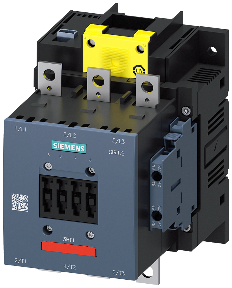 SIEMENS 3RT1456-6SF36-3PA0 Contactor, AC-1, 275 A/690 V/40 °C, 3-pole, 96-127 V AC/DC, F-PLC-IN, 2 NO+2 NC