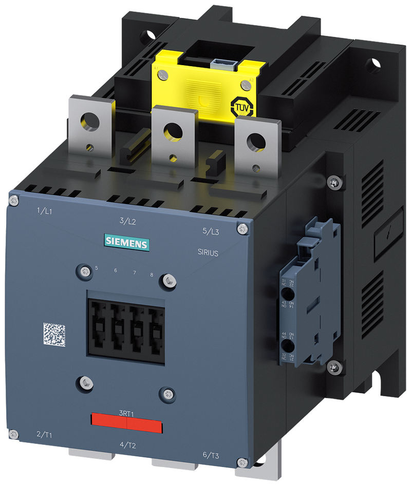 SIEMENS 3RT1476-6SF36-3PA0 Contactor, AC-1, 690 A/690 V/40 °C, 3-pole, 96-127 V AC/DC, F-PLC-IN, 2 NO+2 NC